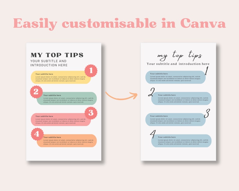 Ebook Vorlagen Pastell | Canva Workbook Bunt | Platzersteller ebook Bild 8