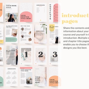Ebook Vorlagen Pastell | Canva Workbook Bunt | Platzersteller ebook Bild 3
