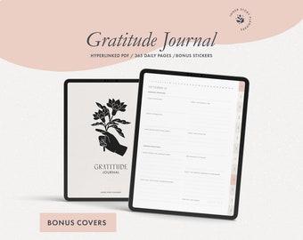 Digital Gratitude Journal: Daily Reflection, Mindfulness (PDF)