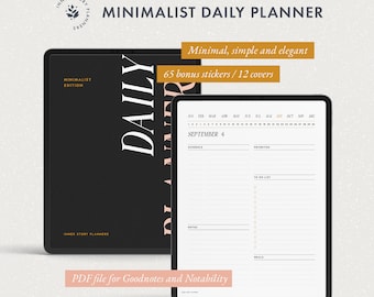 Minimalist Daily Digital Planner: GoodNotes & Notability Compatible (PDF)