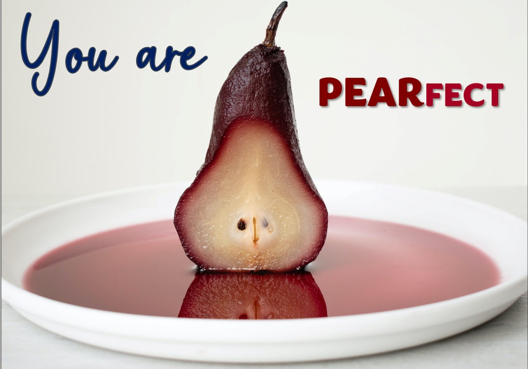 Food Puns Fruit Post Card Compliment Gift for Him Gift Etsy