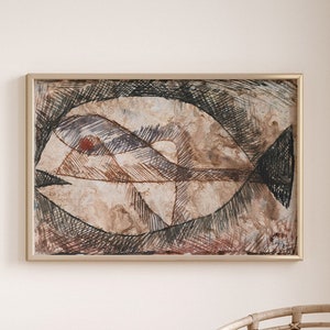 Paul Klee Print, Klee Fisch Poster, Mid Century Modern, Home and Living Room Decor, Gift Idea, High Quality Prints
