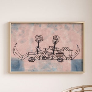 Paul Klee Abstract Poster, Old Steamboat Print, Modern Fine Art, Office Decor, Gift Idea, High Quality Prints