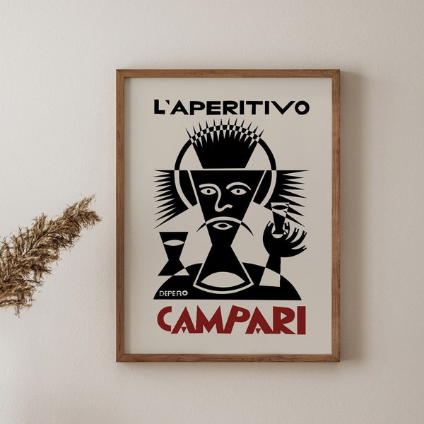 Campari Vintage Prints, Advertising Poster, Bar Decor, Gift Idea