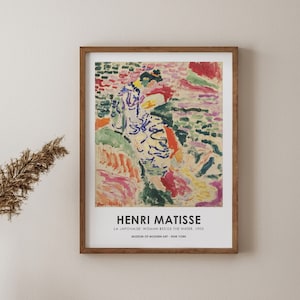 Henri Matisse, La Japonaise Exhibition Vintage Art Poster, Nautical Decor, Home Decor, High Quality Print