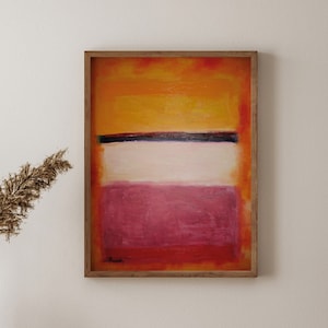 Mark Rothko Art Print, Modern Art for Bedroom, Living Room and Dining Room, Contemporary Painting, High Quality Mark Rothko Poster