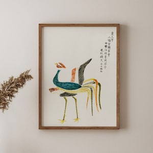 Taguchi Tomoki Bird Print, Animal Art Print, Japanese Art Print, Japanese Poster, Vintage Japanese Decor, Wall Art Decor