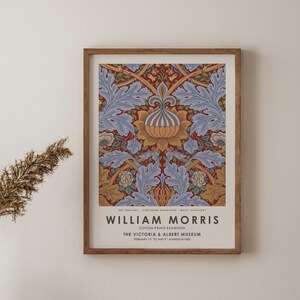 William Morris Art Print, Exhibition Art Poster, Morris Wall Decor, William Morris Poster, Gift Idea
