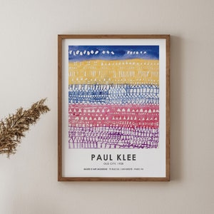 Paul Klee Exhibition Poster, Paul Klee Abstract Art, Fine Art Print, Home and Living Room Decor, Eclectic Gallery Art