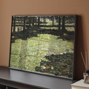 Kandinsky Saint-Cloud Park Poster - Impressionistische Waldlichtung, Natur Landschaftsmalerei, Vintage Kunstdruck für elegante Wanddekoration