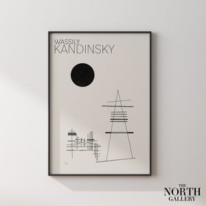 Kandinsky Print, Geometric Abstract, Office Decor, Mid Century Modern, Living Room Decor