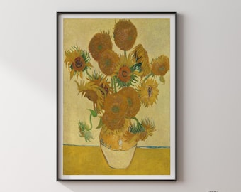 Van Gogh Sunflowers Print, Museum Quality Poster