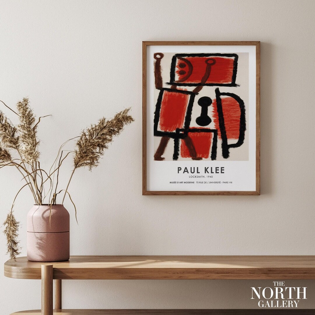 Paul Klee 'locksmith' Exhibition Poster, Surrealist Art Print - Etsy