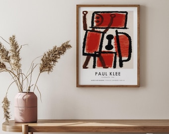Paul Klee Exhibition Poster - Coloured Chalkboard - Squares