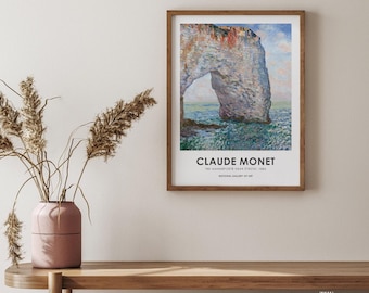 Claude Monet Print, The Manneporte Etretat, Vintage French Decor
