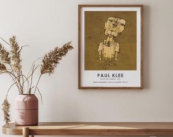 Paul Klee Exhibition Poster, Surrealist Abstract Art Print