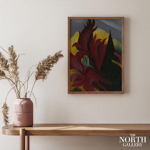 Georgia O'Keeffe Red Maple Print, Botanical Art