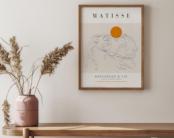 Manifesto della mostra di danza di Matisse, stampa d'arte astratta
