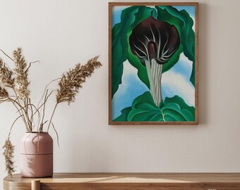 O'Keeffe Blumendruck, Jack in the Pulpit No.3, Botanische Kunst