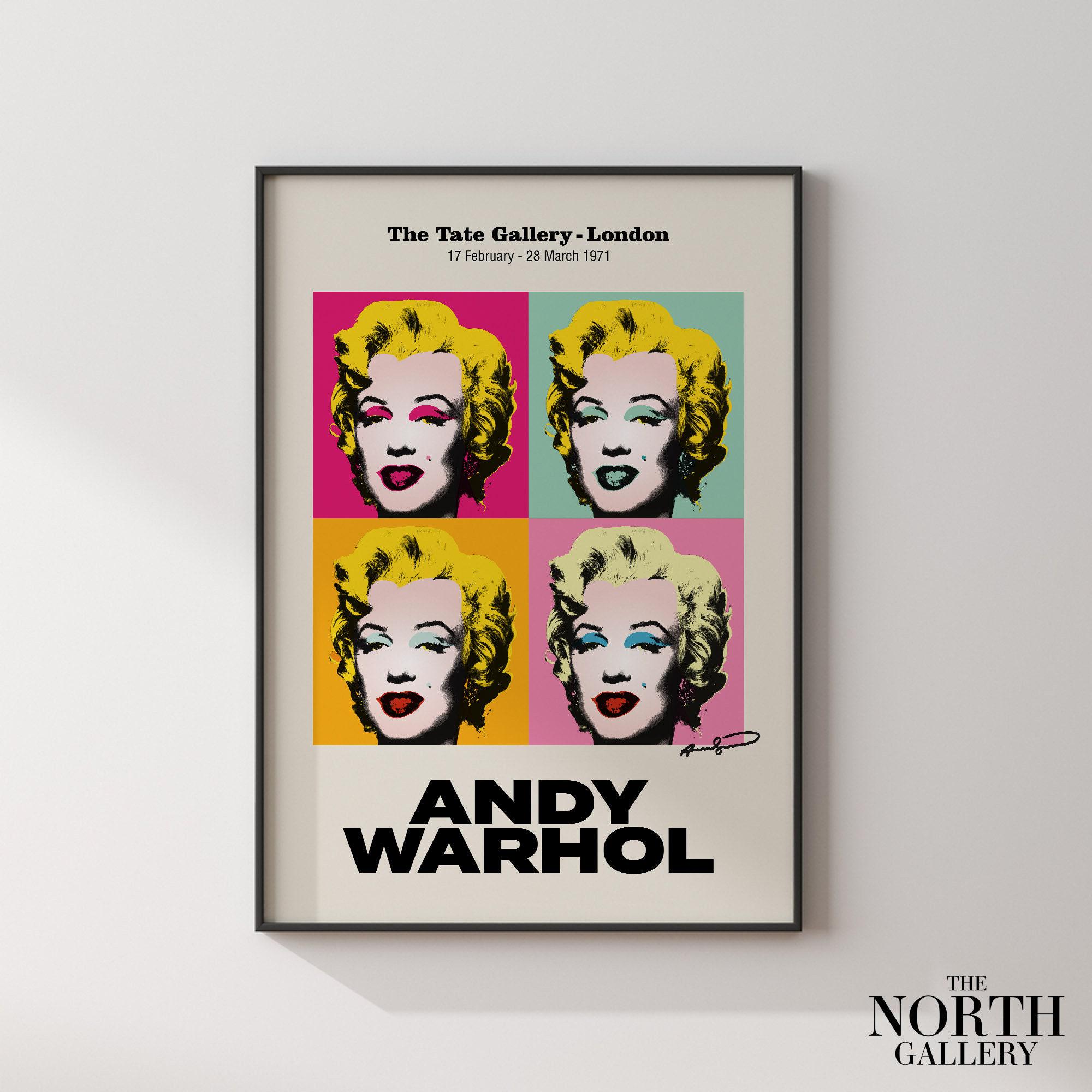 Andy Warhol Marilyn Monroe Exhibition Poster, Pop Art Print - Etsy