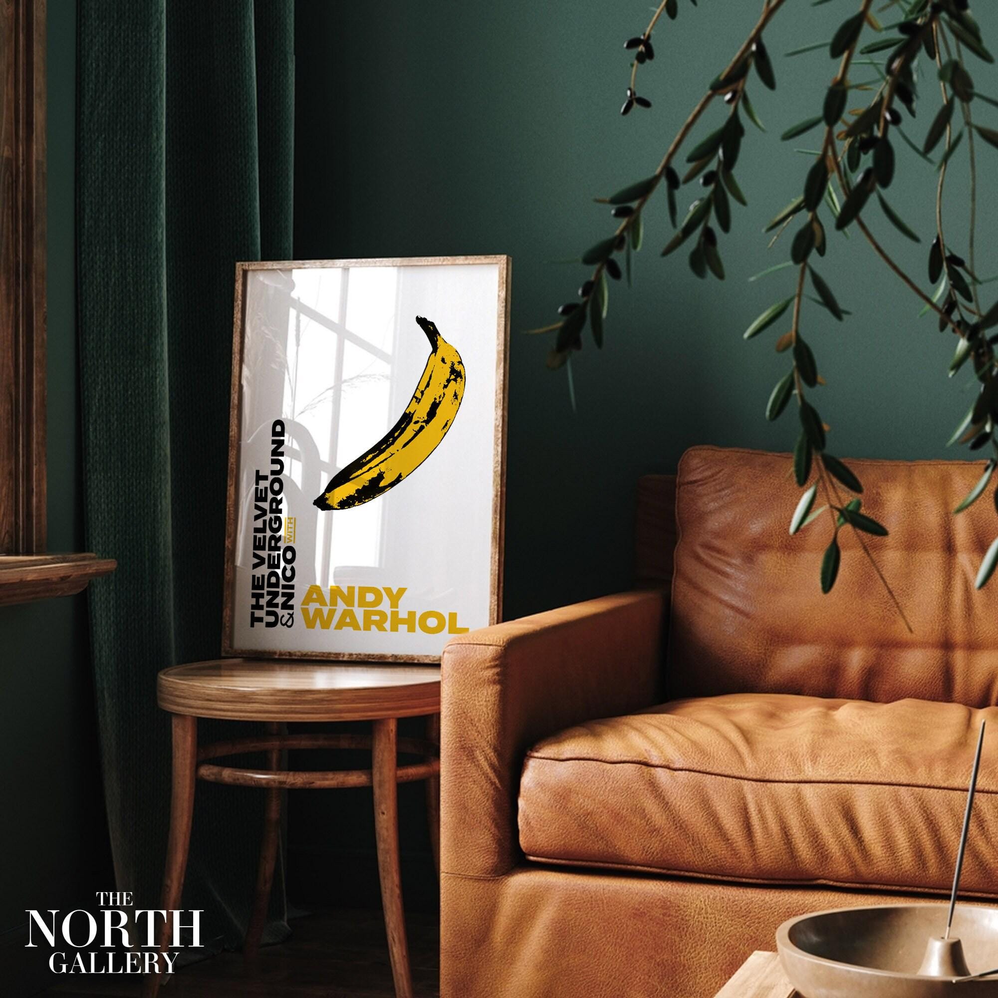 Andy Warhol Banana Exhibition Poster, Pop Art Gallery Wall Print