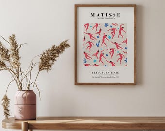 Matisse-dansutställningstryck, modern konstaffisch