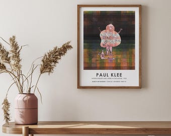 Paul Klee Exhibition Poster, Surrealist Abstract Art Print