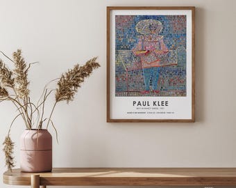 Paul Klee 'Boy in Fancy Dress' Exhibition Poster, Modern Art Print