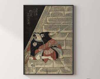 Kabuki Ukiyo-e Print, Classical Japanese Art