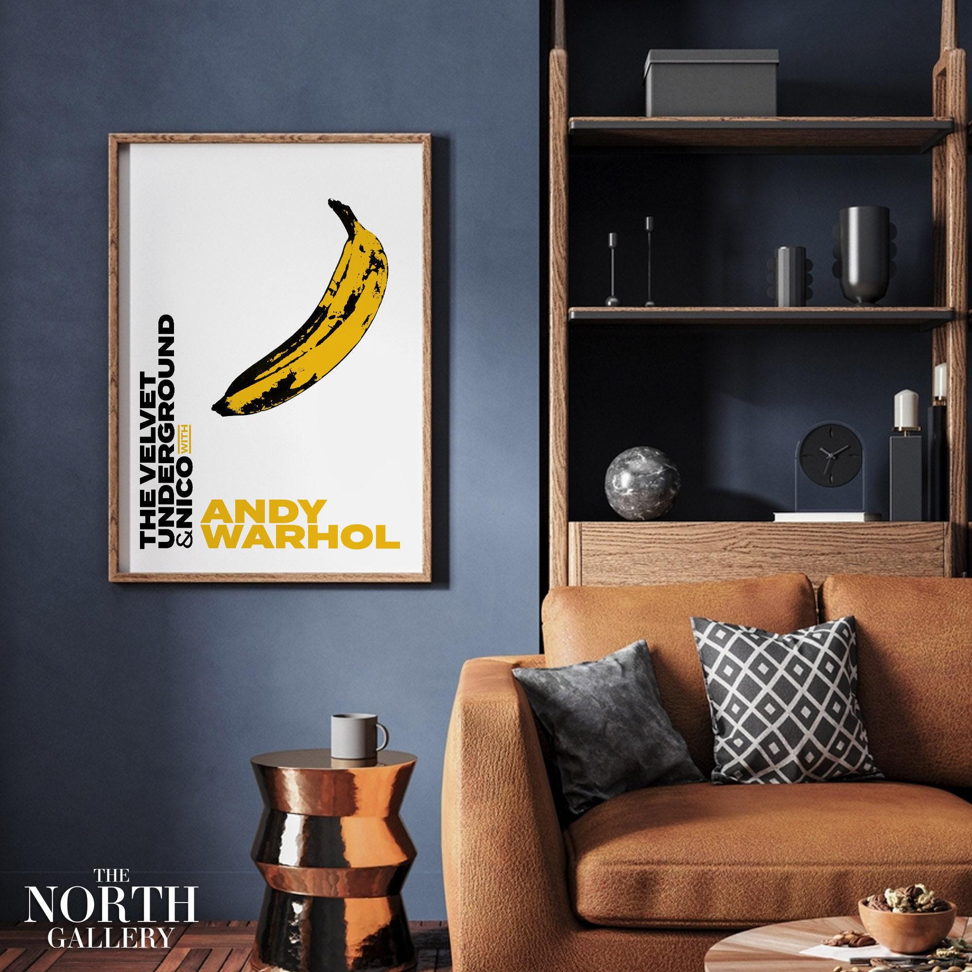 Andy Warhol Banana Exhibition Poster, Pop Art Gallery Wall Print