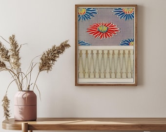 Japanese Chrysanthemum Giclee Art Print, Shin Bijutsukai Exhibition