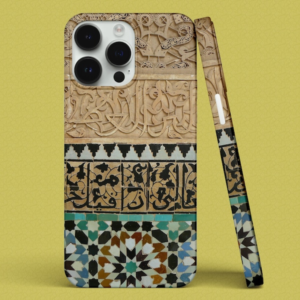 Spanish Moorish Tiles Detail iPhone Case, iPhone Snap Case, iPhone Tough Case, all iPhone Models 7,8,X,11,12,SE,13,14, Spain, Alhambra