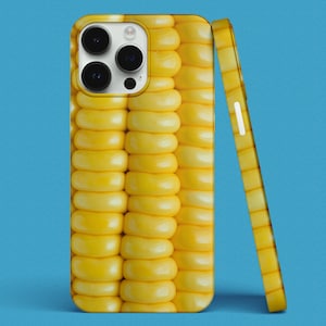 Corn on the Cob iPhone Case, iPhone Snap Case, iPhone Tough Case, all iPhone Models 7,8,X,11,12,SE,13,14,15,16 Food Lover Healthy Eating Fun