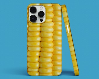 Corn on the Cob iPhone Case, iPhone Snap Case, iPhone Tough Case, all iPhone Models 7,8,X,11,12,SE,13,14,15,16 Food Lover Healthy Eating Fun