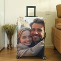 Personalized Photo Luggage Cover,Custom Picture Travel Suitcase Cover,Fun Luggage Covers,Unique Travel Gift,Honeymoon Gift,Anniversary Gift