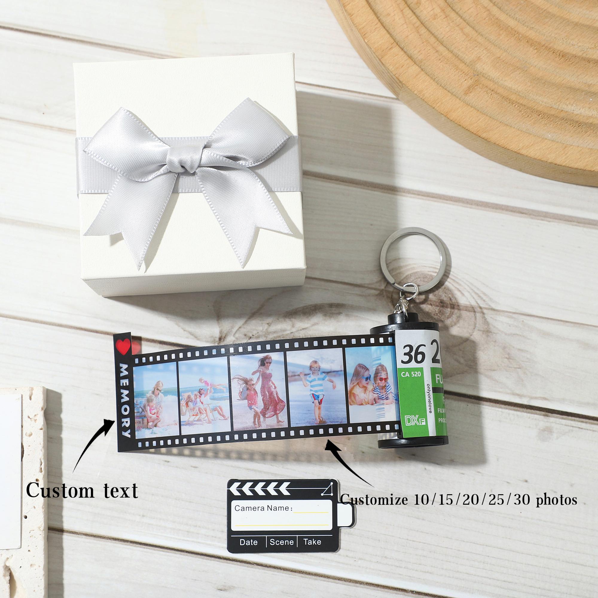 Personalized Film Photo Keychain,customizable Photo & Text Film ...