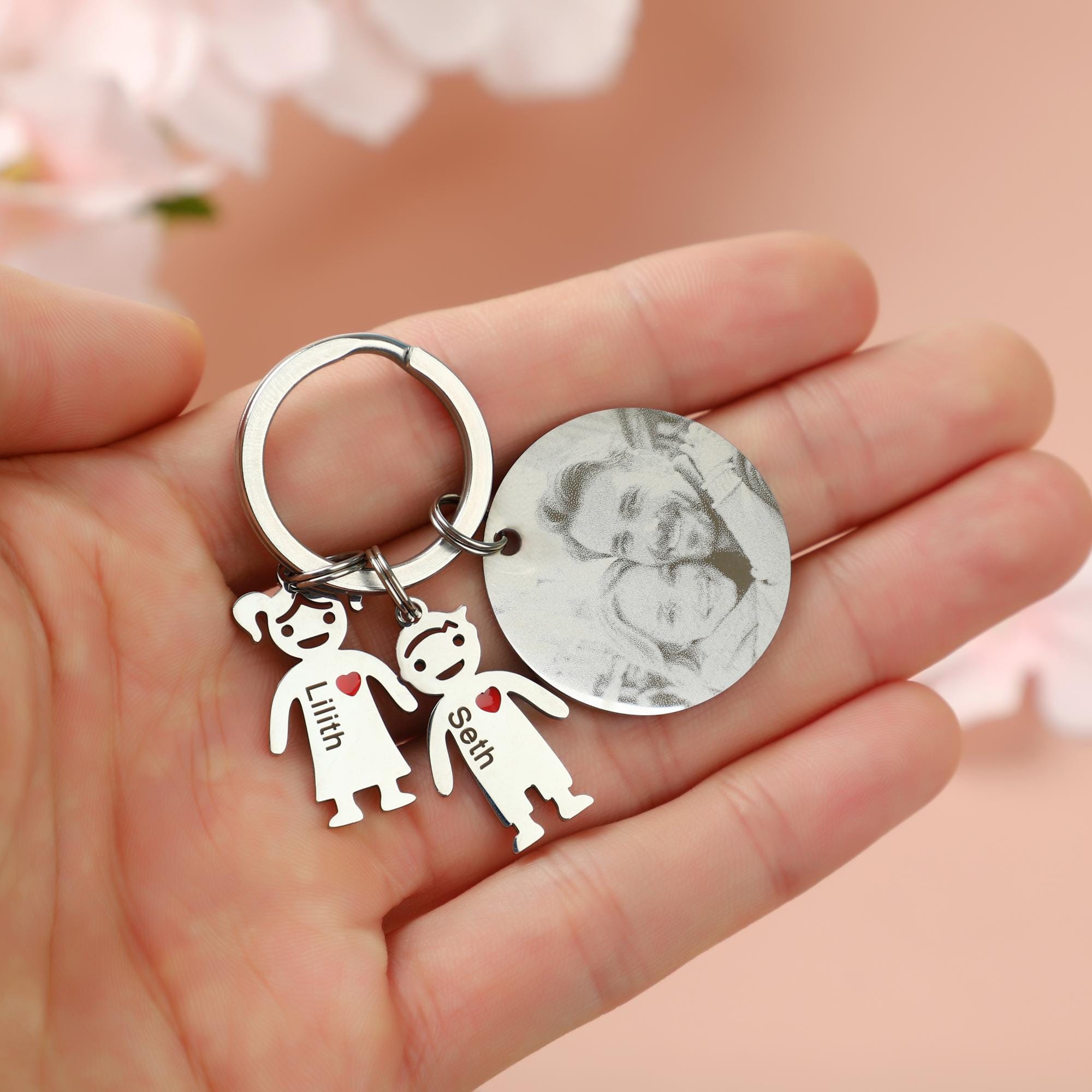 Personalized Family Keychains,custom Name Keychains,this Mommy Daddy ...