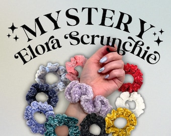 Mystery Crochet Velvet Scrunchie | Handmade Soft Hair Tie