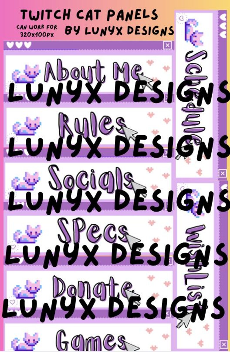 Twitch Cat Panels - Etsy