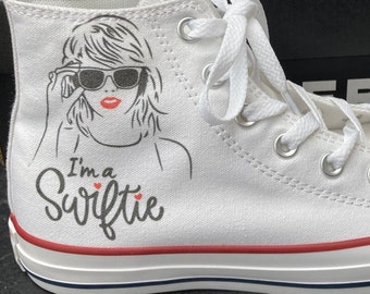 Taylor Swift Converse High Tops, Eras Tour Sneakers, Swiftie Converse shoes