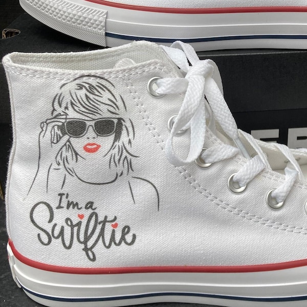 Taylor Swift Converse High Tops, Eras Tour Sneakers, Swiftie Converse shoes