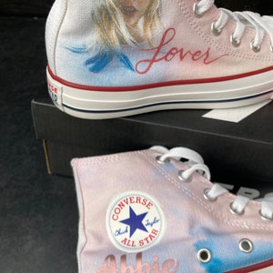 Taylor swift lover era converse high top boots