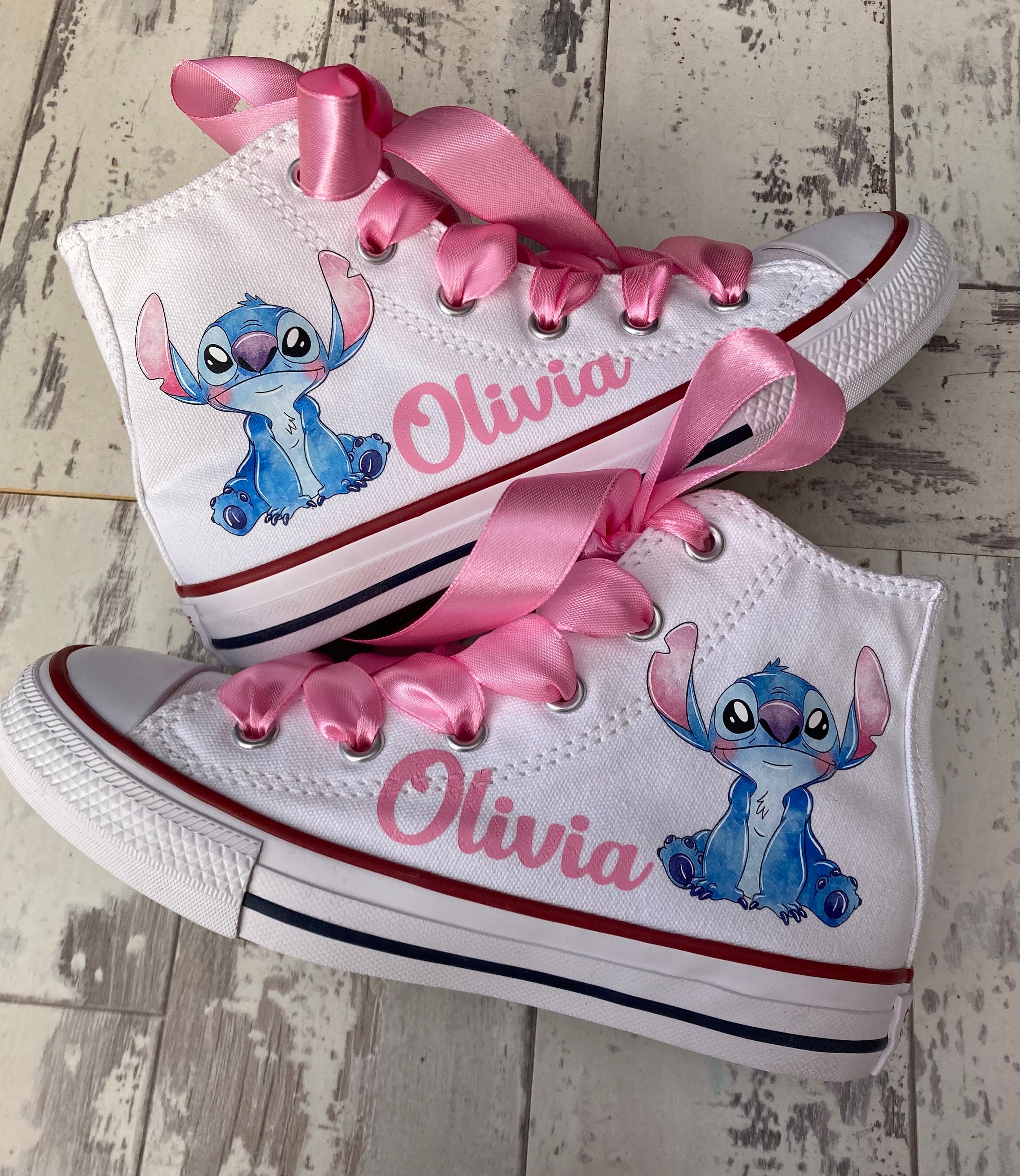 Kids Stitch Custom Converse, Stitch Converse alte top, scarpe per bambini  personalizzate, regalo unico -  Italia