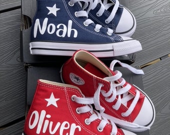 Kids Personalised Name Converse, personalized Shoes, Kids Name Sneakers