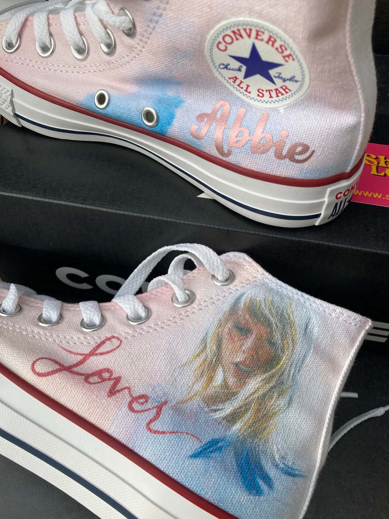 Taylor swift lover converse shoes