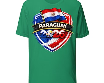 Maillot de football 2026, Équipe de football du Paraguay, Maillots jour de match, Etats-Unis Canada Mexique, Cadeaux de football,