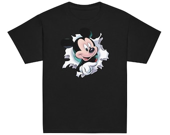 Mickey Mouse Kids Shirt, Double Sided Tees, Funny Youth Shirt