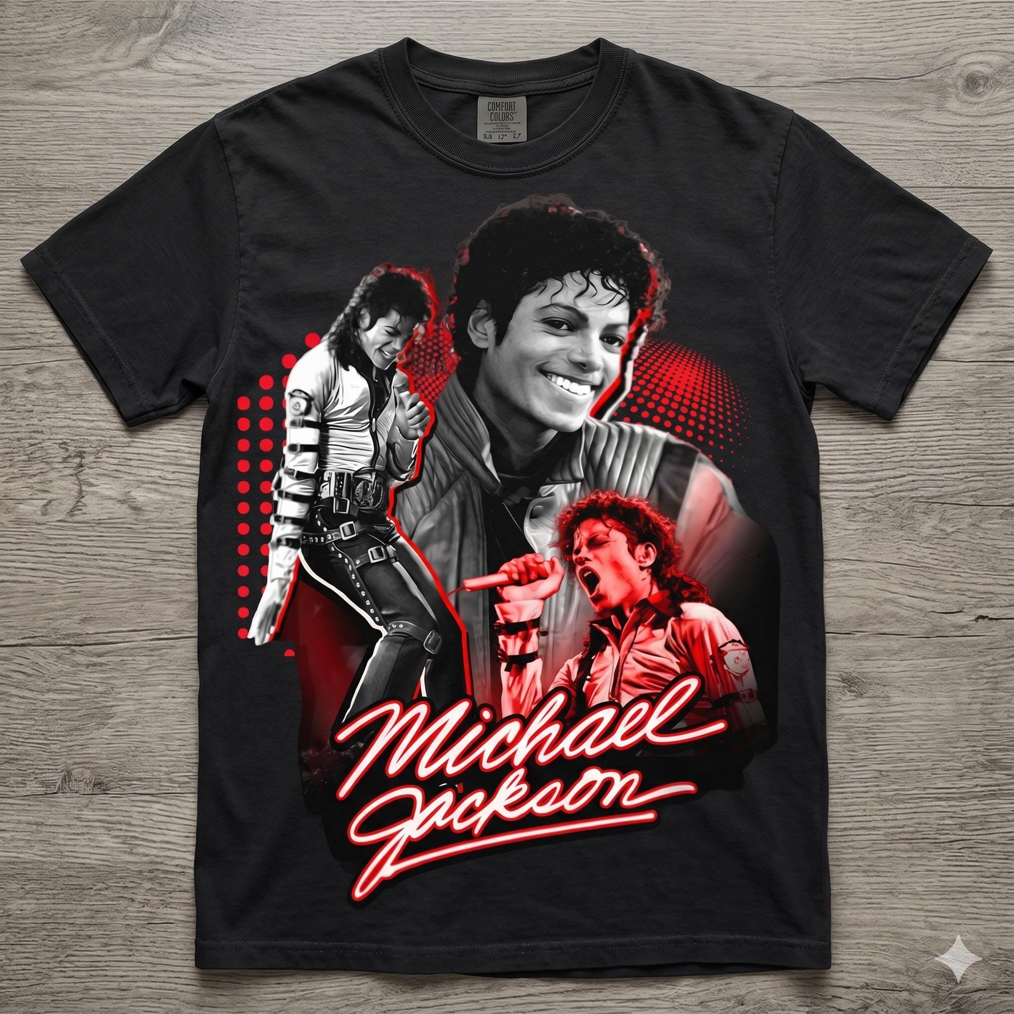 Michael Jackson Red Shirt - Etsy Singapore