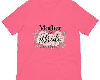Camiseta para la madre de la novia, camisetas para damas de honor, regalos para la madre de la novia