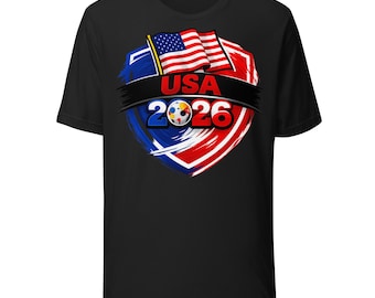 Maillot de football 2026, équipe de football des États-Unis, chemises jour de match, États-Unis Canada Mexique, cadeaux football, chemises de tournoi